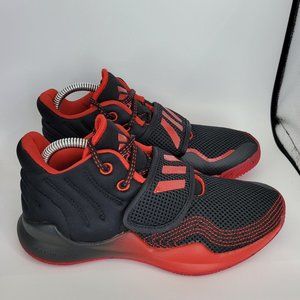 Adidas Deep Threat PrimeBlue Youth Basketball Shoes Black/Red GZ0096 US Size 4